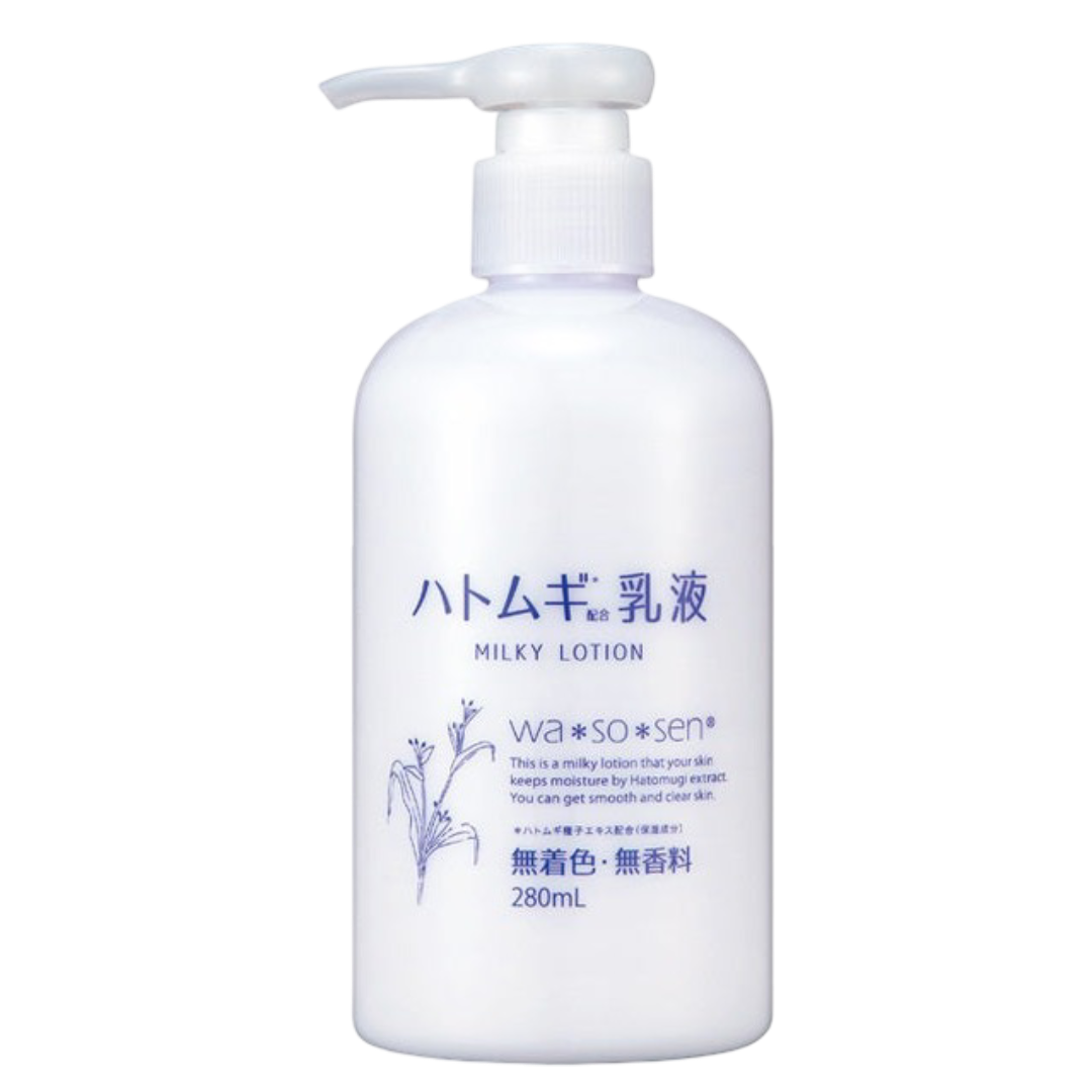 Wasosen Hatomugi Milky Lotion (280ml)