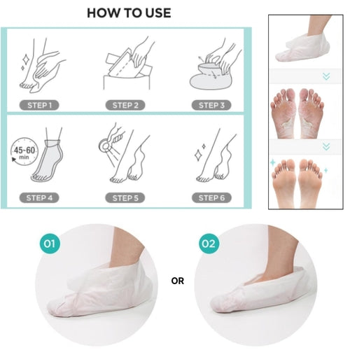 ARIUL Smooth & Pure Foot Mask Special Care Set Tea Tree & Aloe (2 Pairs)