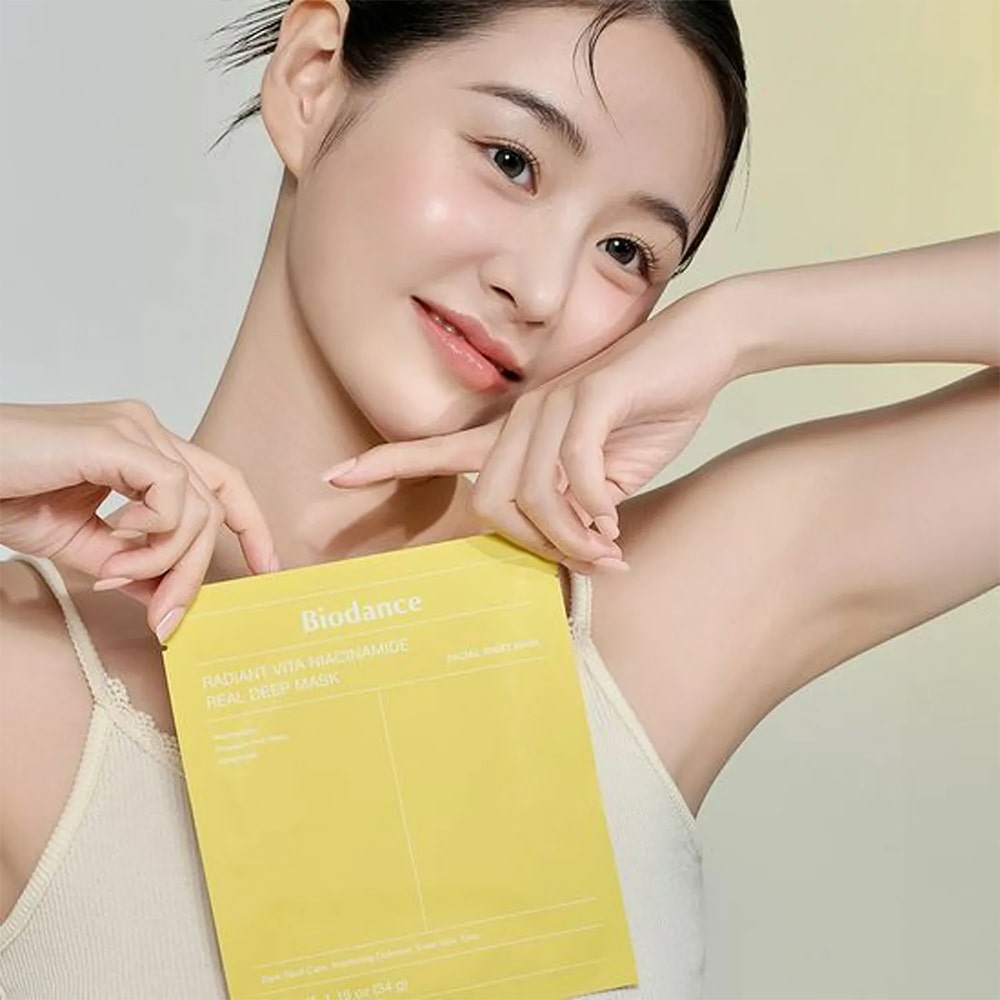 Biodance Radiant Vita Niacinamide Real Deep Mask (4 PCs) - Kiyoko Beauty