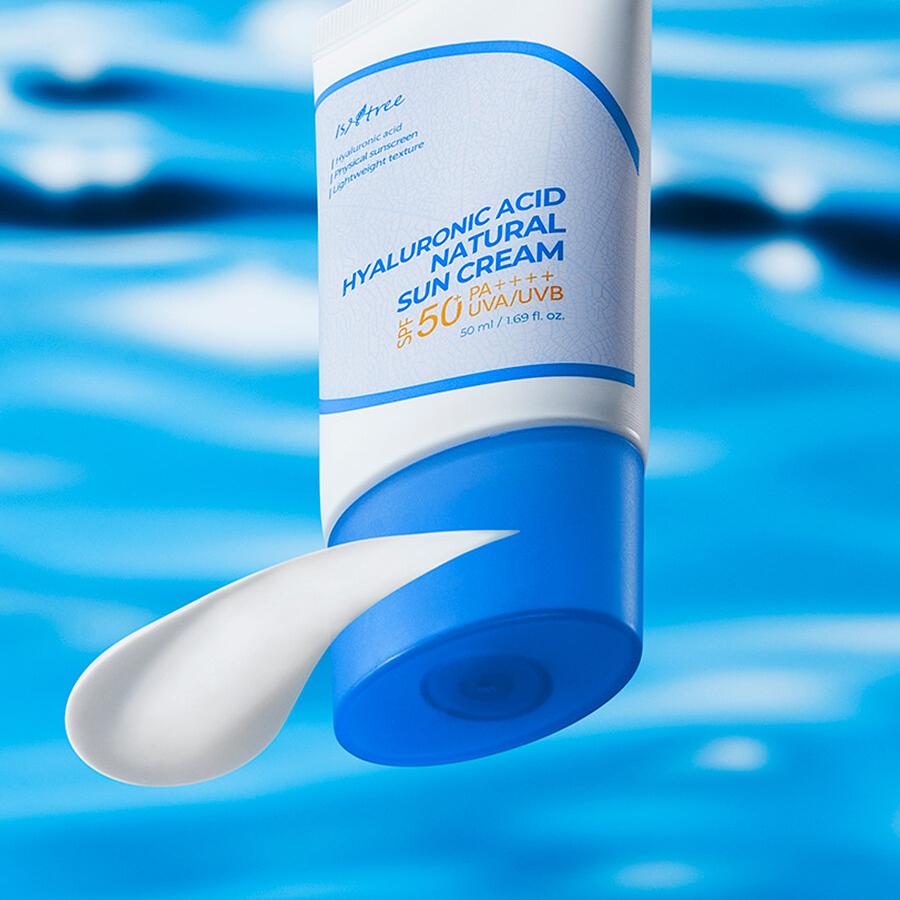 Isntree Hyaluronic Acid Natural Sun Cream SPF50+ PA++++ (50ml) - Kiyoko Beauty