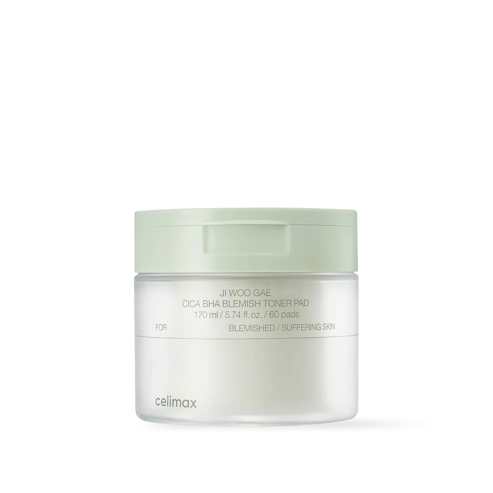 celimax Ji Woo Gae Cica BHA Blemish Toner Pad (60pcs) - Kiyoko Beauty