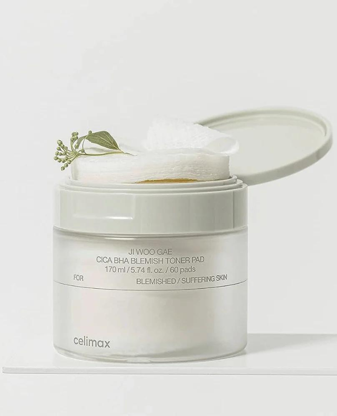 celimax Ji Woo Gae Cica BHA Blemish Toner Pad (60pcs)