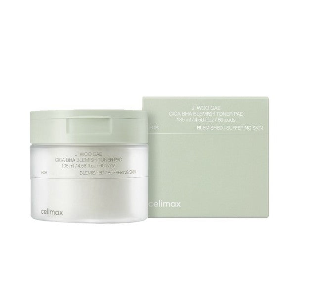 celimax Ji Woo Gae Cica BHA Blemish Toner Pad (60pcs)