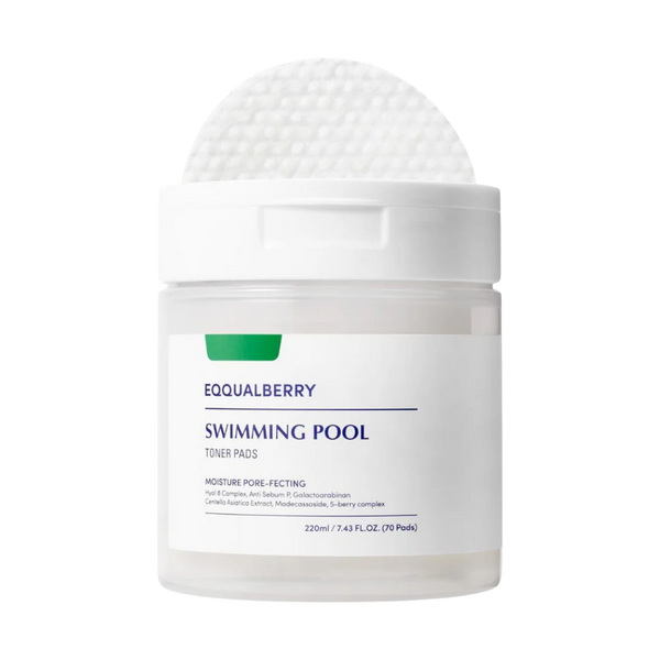 Eqqualberry Big Calming Swimming Pool Toner Pads (70pads) - Kiyoko Beauty