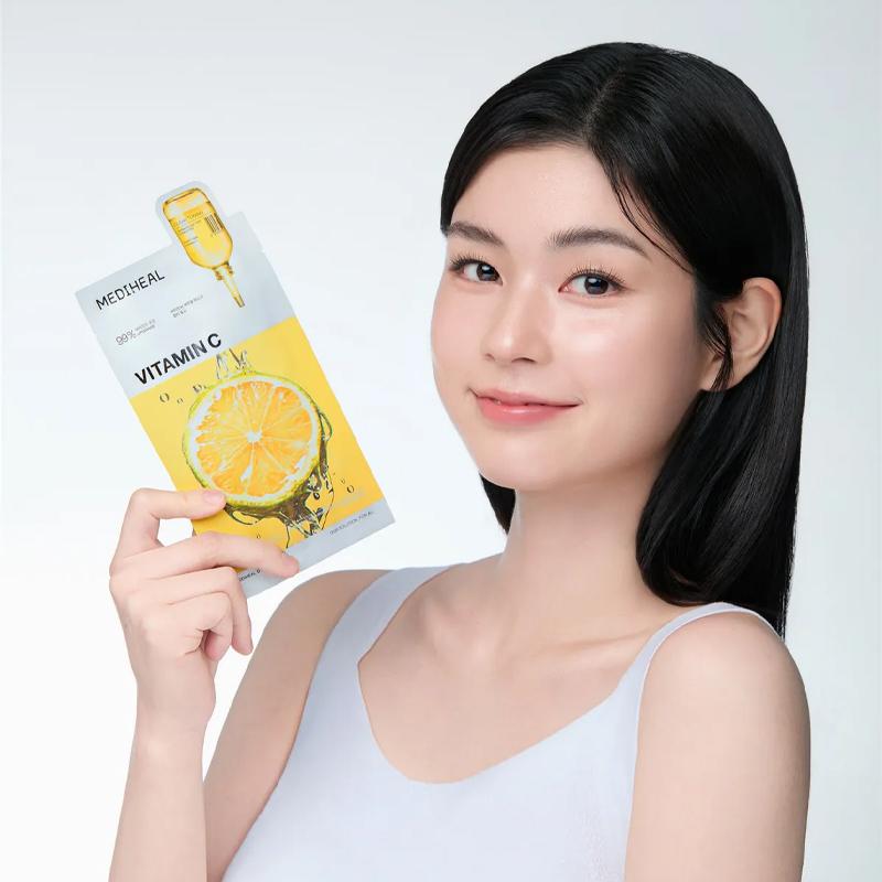 MEDIHEAL Vitamin C Essential Mask - Clear Toning (10 PCs)