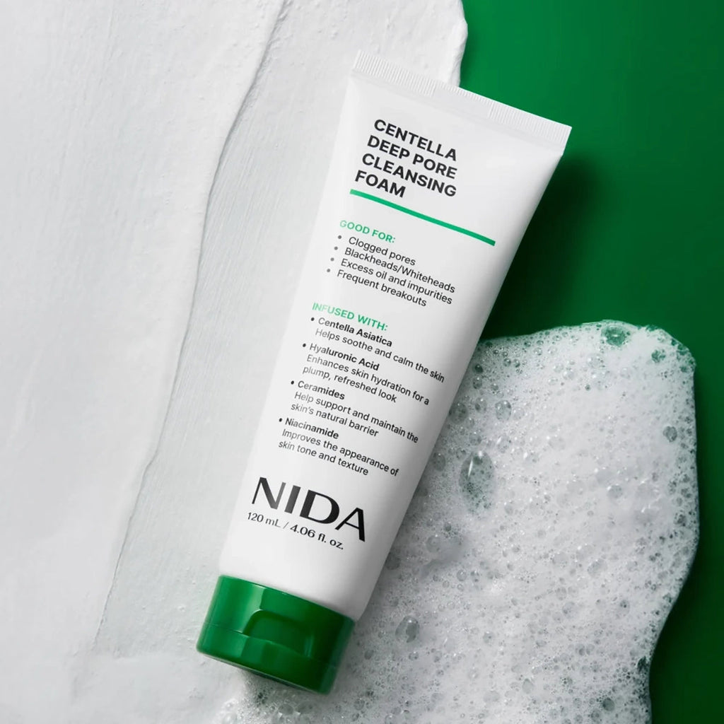 NIDA Centella Deep Pore Cleansing Foam (120ml)