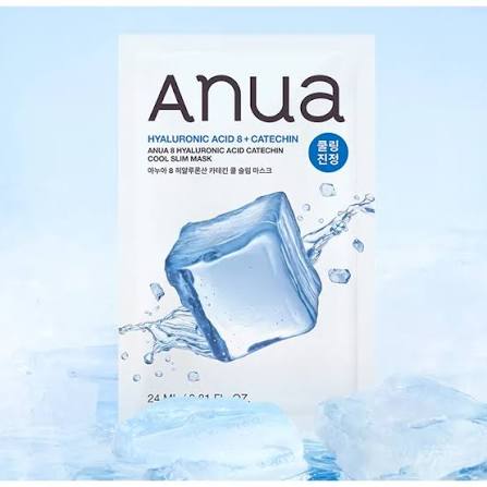 ANUA Hyaluronic Acid 8 + Catechin Cool Slim Mask (1 PC)