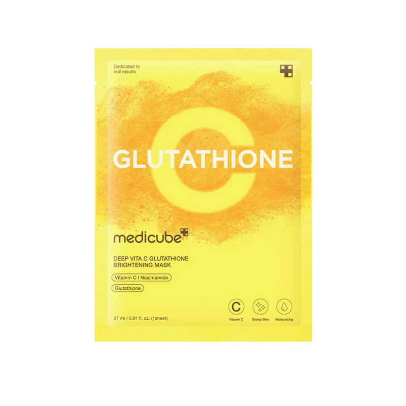 Medicube Deep Vita C Glutathione Brightening Mask (1 PC) - Kiyoko Beauty