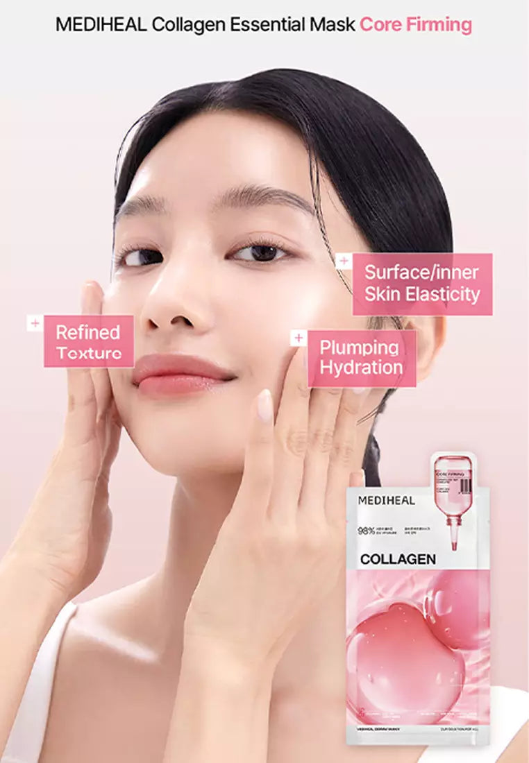 MEDIHEAL Collagen Essential Mask - Core Firming (10 PCs)