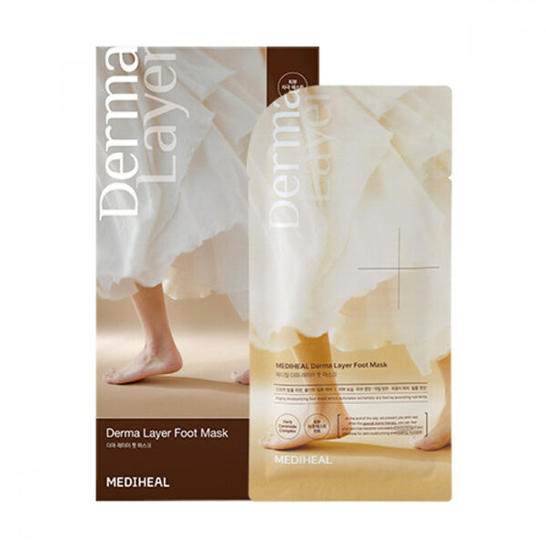 MEDIHEAL Derma Layer Foot Mask (1 PAIR / 1 BOX)