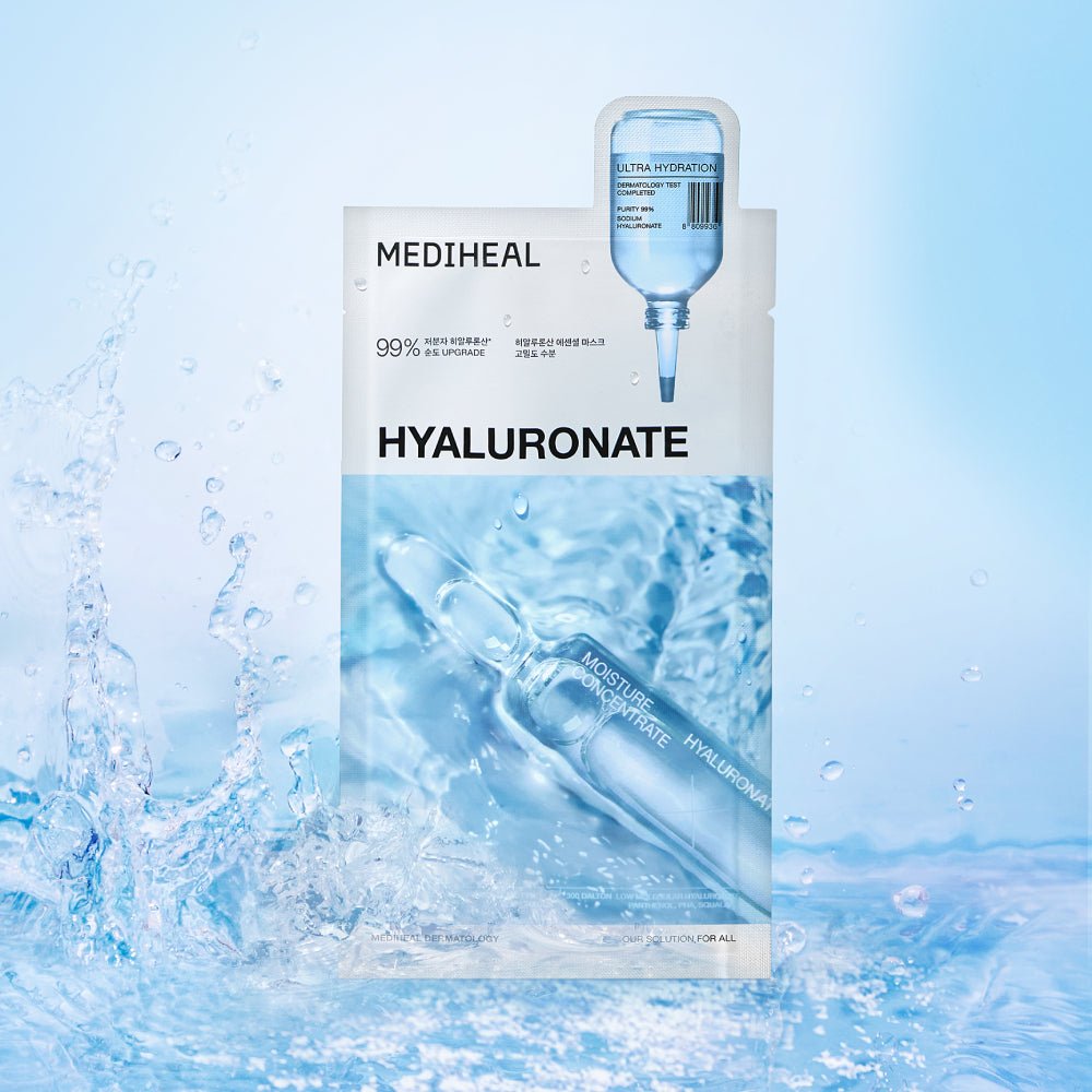 MEDIHEAL Hyaluronate Essential Mask - Ultra Hydration (10 PCs) - Kiyoko Beauty