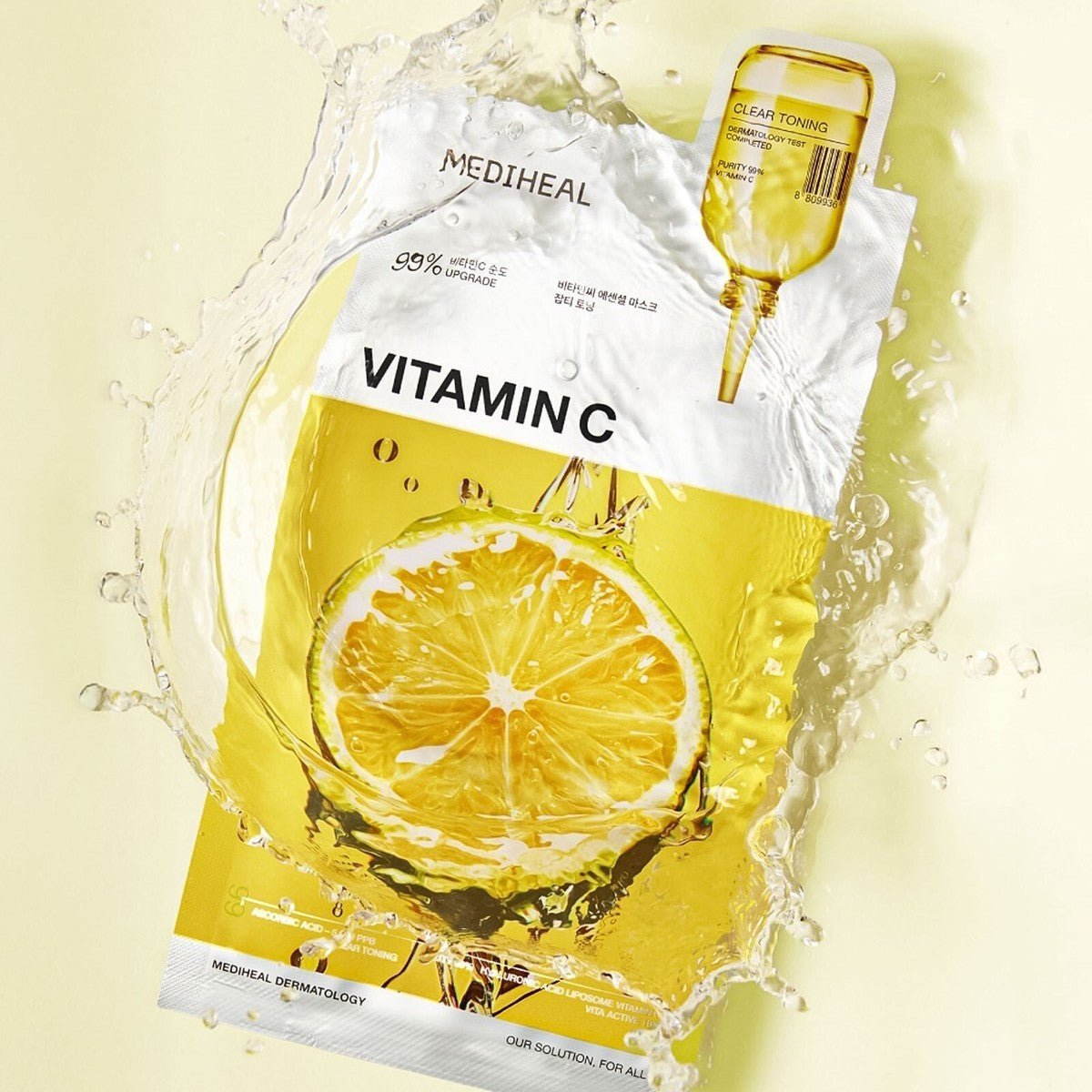 MEDIHEAL Vitamin C Essential Mask - Clear Toning (10 PCs)