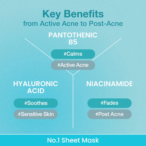 numbuzin No.1 Pantothenic B5 Hyaluronic Active Clear Mask