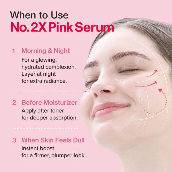 numbuzin No.2 Rose PDRN Collagen 2X Plumping Serum (30mL)