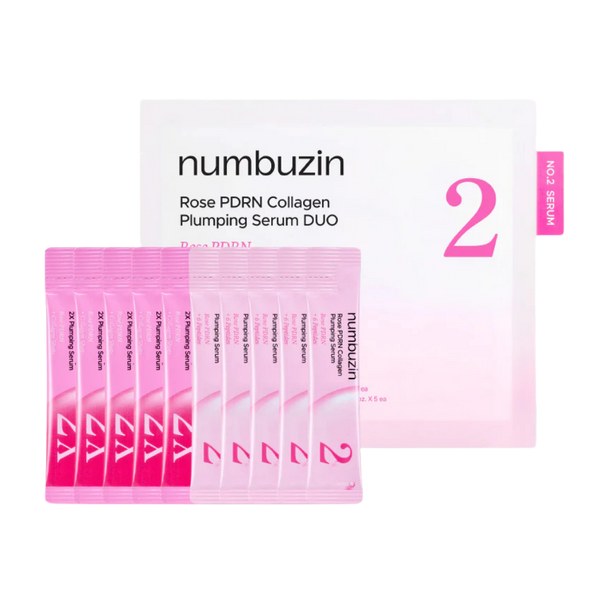 numbuzin No.2 Rose PDRN Collagen Plumping Serum Duo (1.2ml x 10