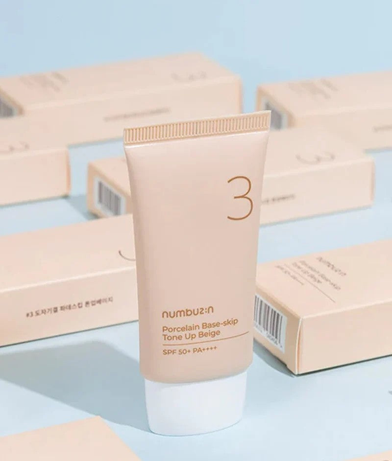 numbuzin No.3 Porcelain Base-skip Tone Up Beige (50ml)