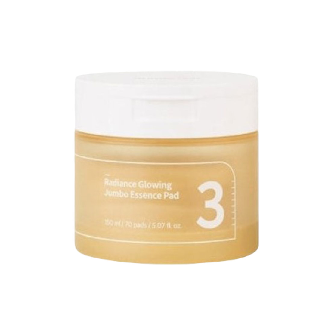 numbuzin No.3 Radiance Glowing Jumbo Essence Pad (70 PCs) - Kiyoko Beauty