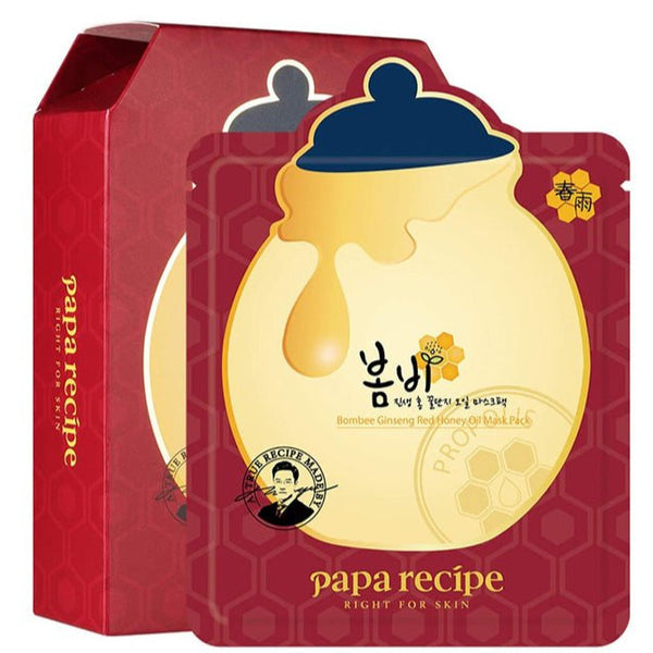 Papa Recipe Bombee Ginseng Red Honey Oil Mask Pack (10 pcs)