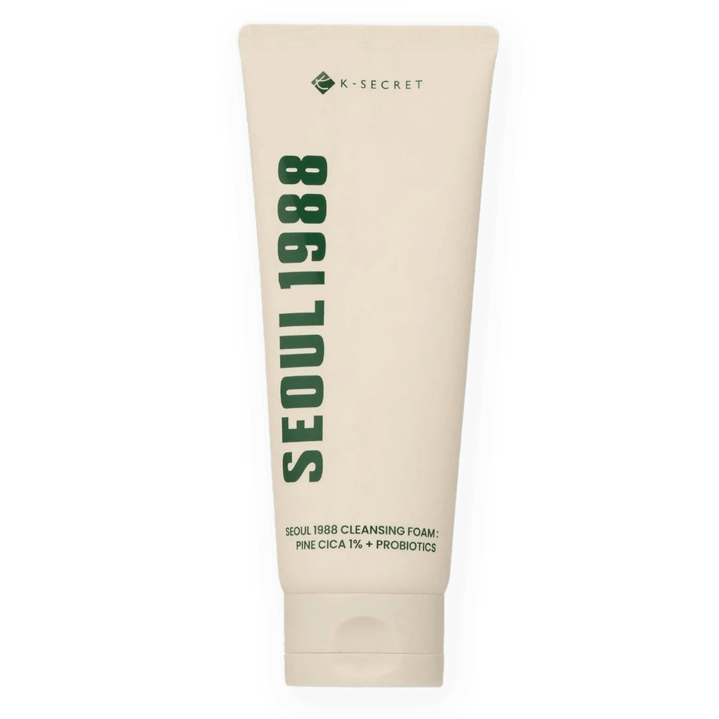 KSECRET SEOUL 1988 Cleansing Foam: Pine Cica 1% + Probiotics (150ml) - Kiyoko Beauty
