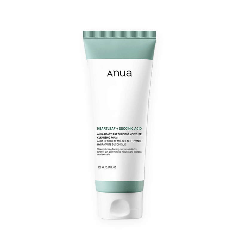 ANUA Heartleaf Succinic Moisture Cleansing Foam - Kiyoko Beauty