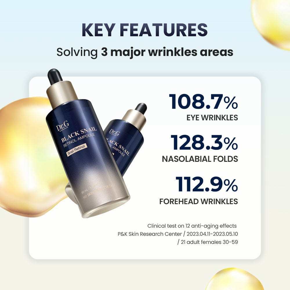 Dr.G Black Snail Retinol Ampoule (50ml) - Kiyoko Beauty