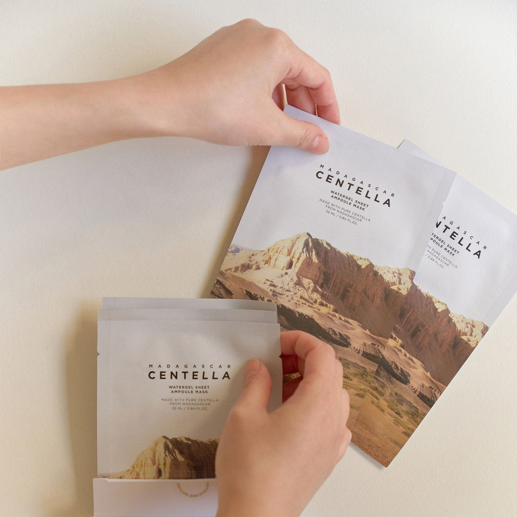 Skin1004 Madagascar Centella Watergel Sheet Ampoule Mask (5pc) - Kiyoko Beauty